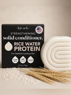 Kitsch Rice Water Protein Solid Conditioner Bar - New in Box